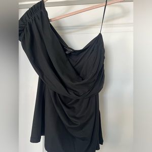 Banana Republic Size L off shoulder Black top.